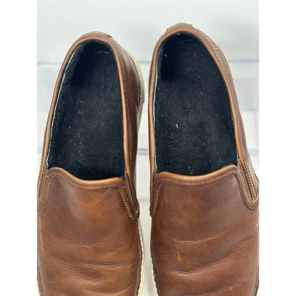 Frye Gates Slip On Brown Leather Loafer Sneakers Casual Shoes Men's Size 11.5 - Picture 10 of 11